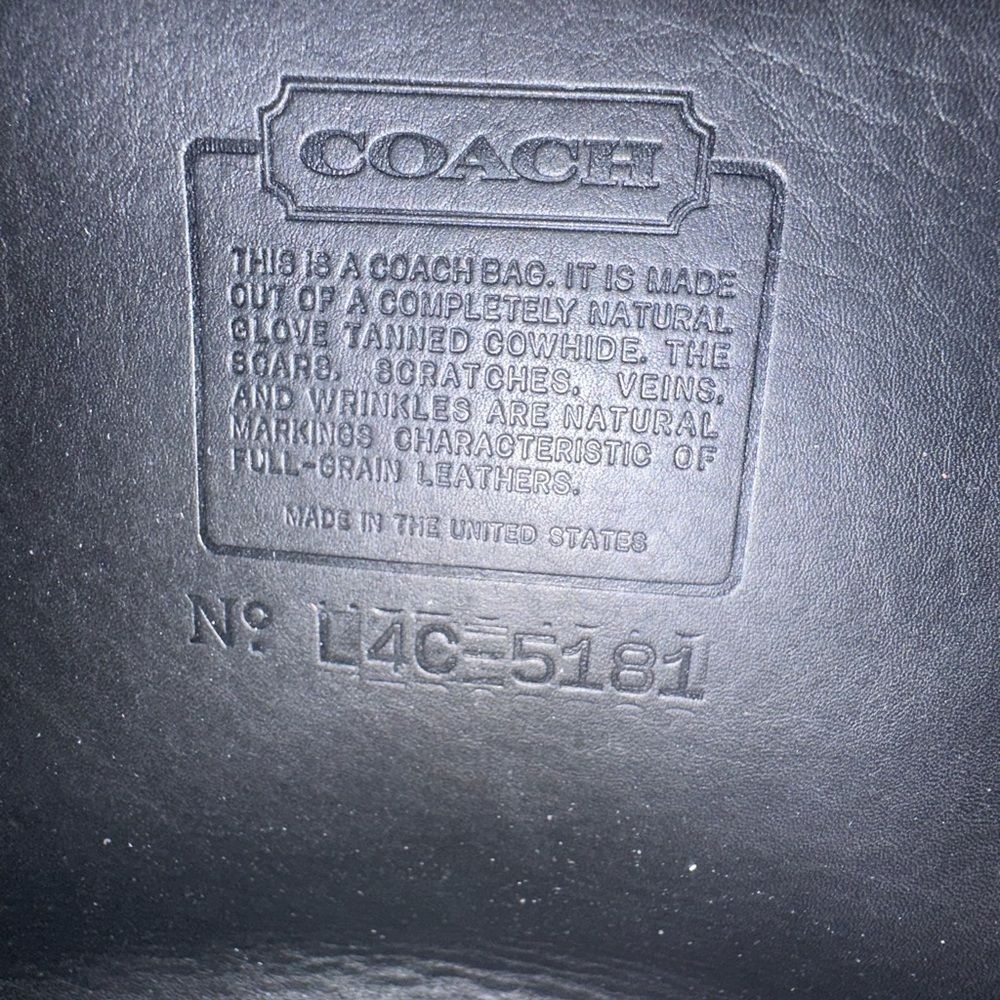 COACH Vintage Colebrook Messenger Briefcase Bag in Black 5181 - Picture 10 of 10